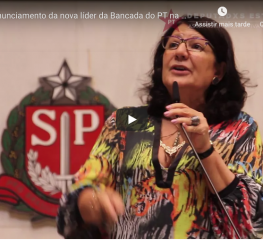 ASSISTA O PRONUNCIAMENTO DE BETH SAHÃO COMO NOVA LÍDER DA BANCADA DO PT NA ALESP