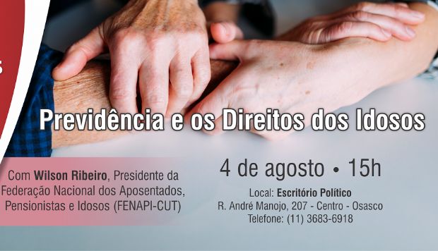 Marcos Martins realiza reunião mensal sobre previdência e os direitos dos idosos