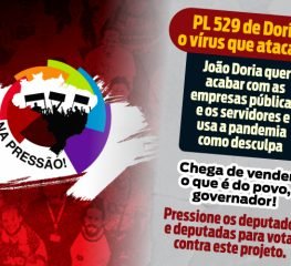 CUT lança campanha para pressionar deputados contra o projeto de Doria