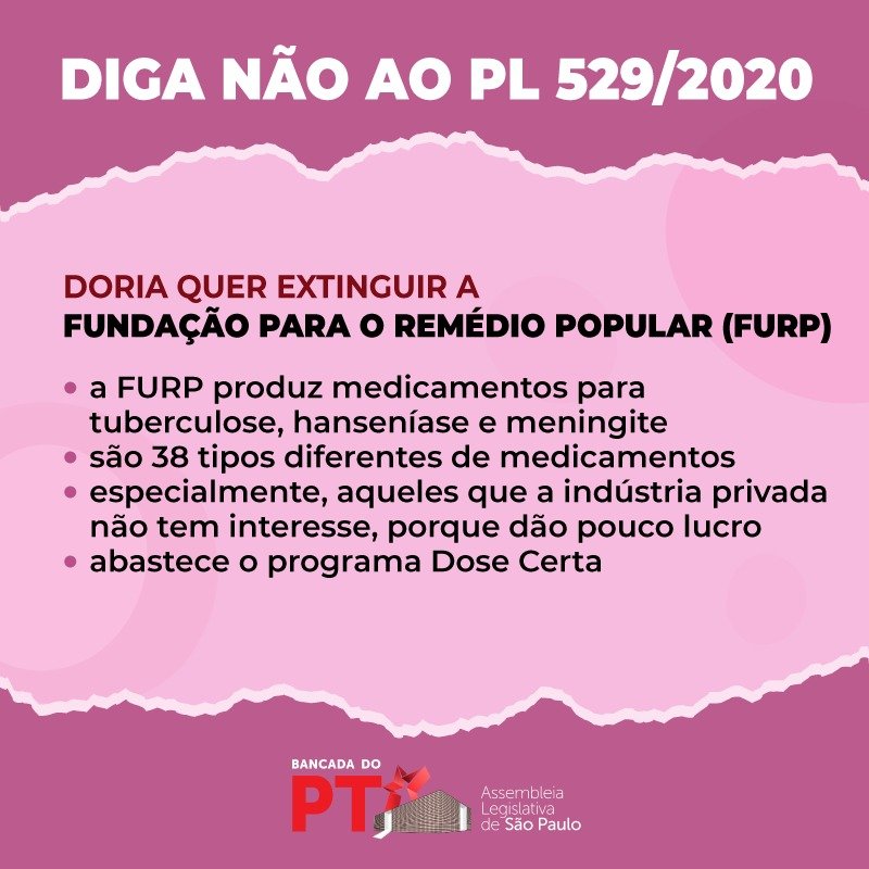 POR QUE DORIA QUER ACABAR COM A FURP?