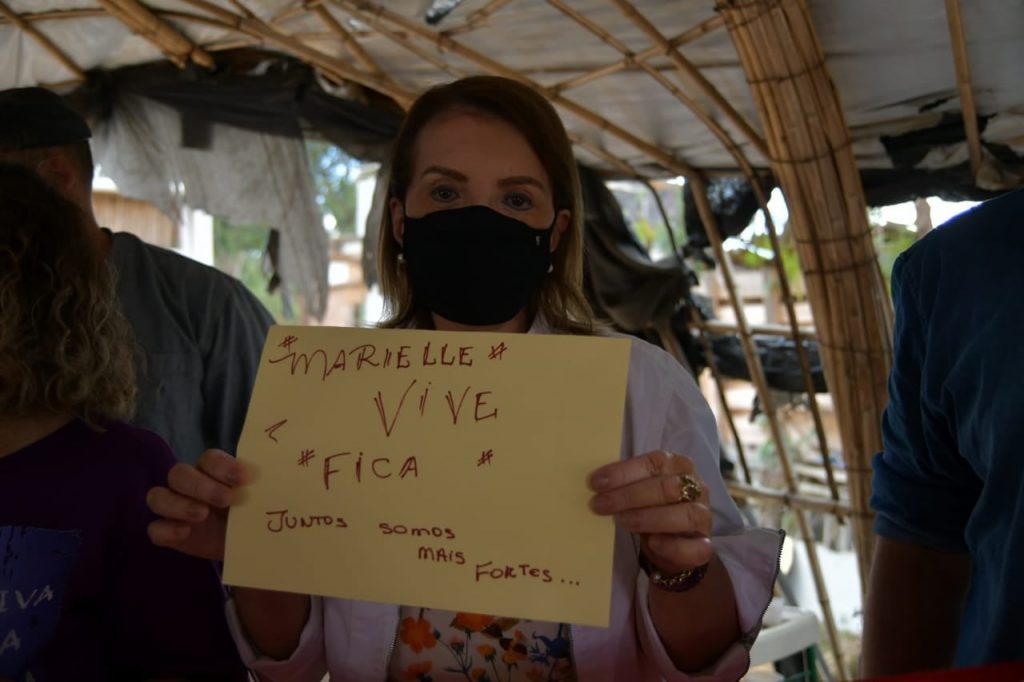 Solidariedade ativa ao acampamento Marielle Vive