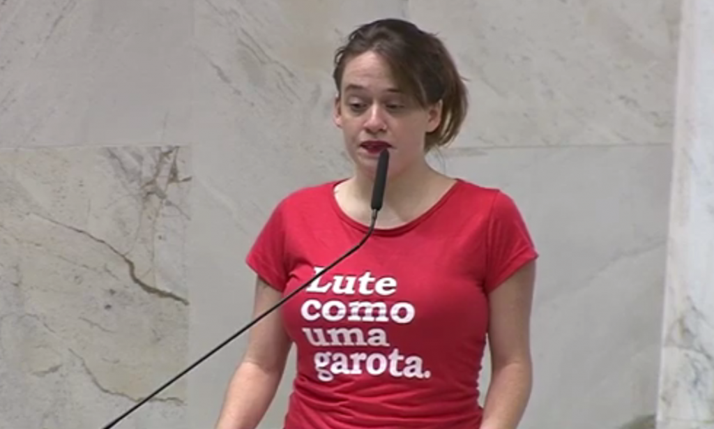 Basta de violência política! Solidariedade a Isa Penna! Basta de violência política! Solidariedade a Isa Penna!