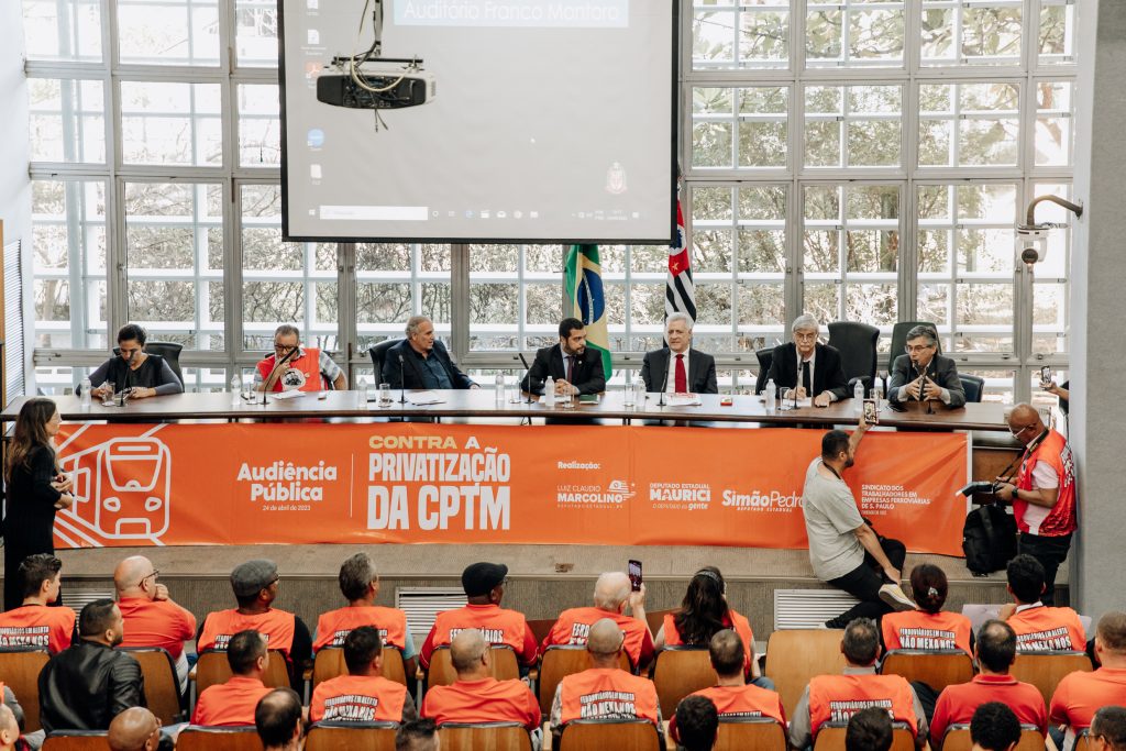 AUDIÊNCIA COM FERROVIÁRIOS CONFRONTA PRIVATIZAÇÃO DA LINHA 7 DA CPTM