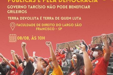 ATO EM DEFESA DAS TERRAS PÚBLICAS E DA DEMOCRACIA 