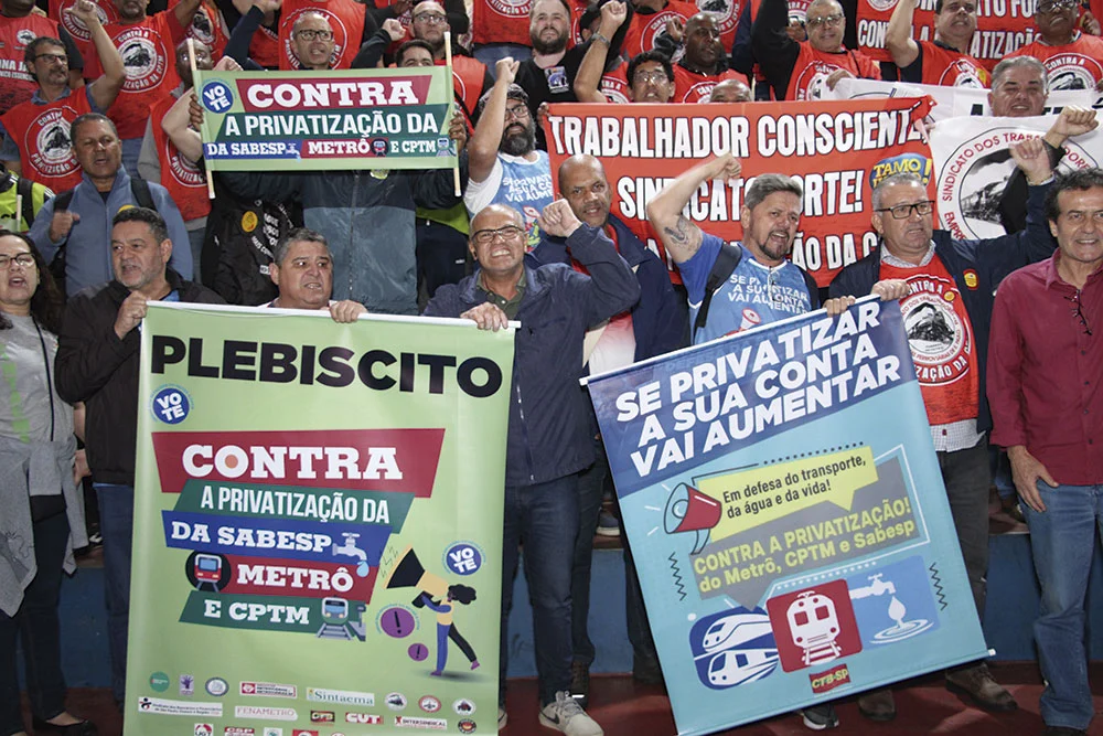 Todo apoio à paralisação unificada Sabesp, Metrô e CPTM
