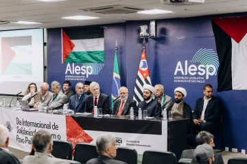 Ato em solidariedade ao povo palestino repudia massacre em Gaza