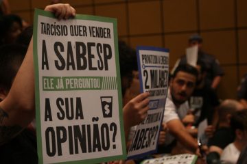 Oposição luta contra a privatização da Sabesp na Alesp