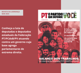 Bancada da Federação PT/PCdoB/PV lança revista de balanço 2023