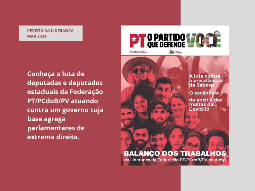 Bancada da Federação PT/PCdoB/PV lança revista de balanço 2023