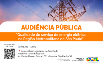Audiência Pública vai discutir crise de energia elétrica na Região Metropolitana de São Paulo