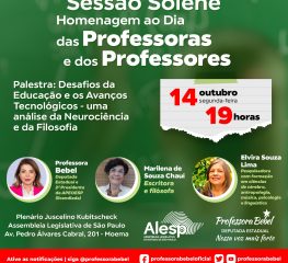 Sessão solene homenageia professores de São Paulo hoje, na Alesp