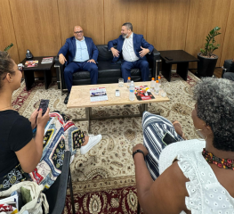 Barba recebe, na Alesp, ministro da Cultura de Cabo Verde