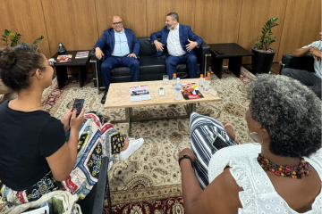 Barba recebe, na Alesp, ministro da Cultura de Cabo Verde