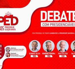 PT promove debate entre candidatos a presidente nacional no dia 2 de junho