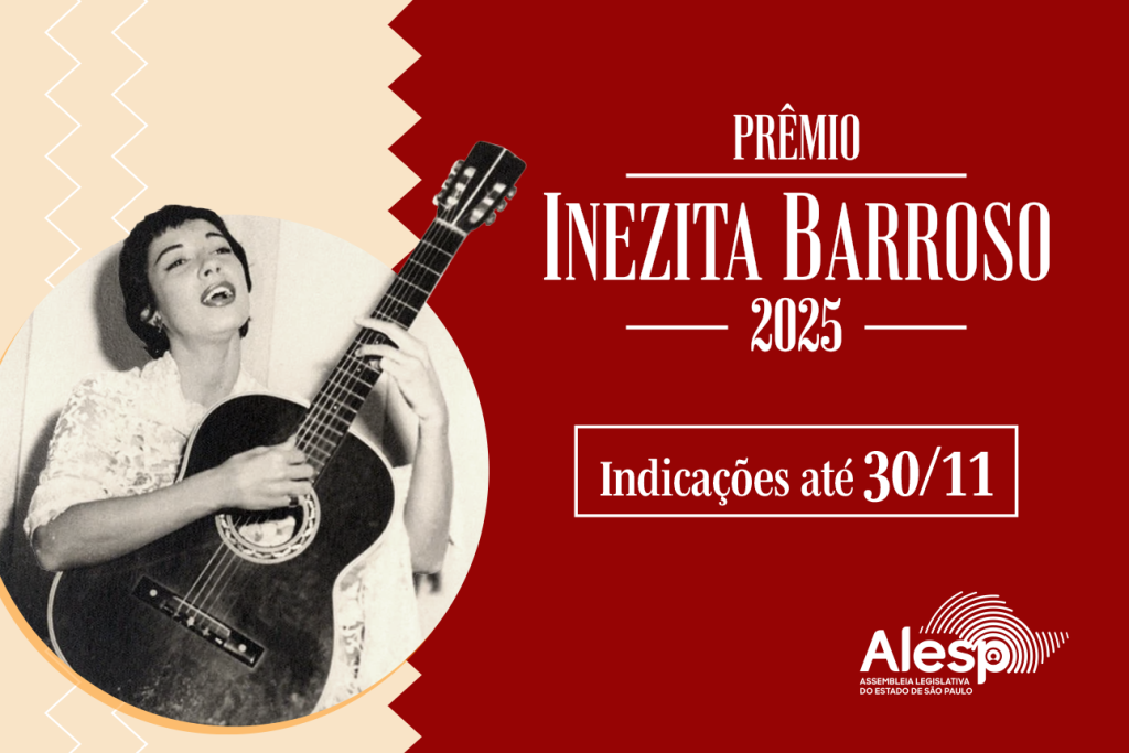 As indicações para a 8ª edição do Prêmio Inezita Barroso da Assembleia Legislativa já estão abertas e vão até o dia 30 de novembro
