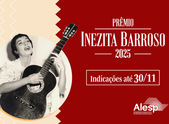 As indicações para a 8ª edição do Prêmio Inezita Barroso da Assembleia Legislativa já estão abertas e vão até o dia 30 de novembro